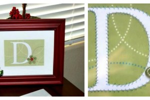 framed paper monogram