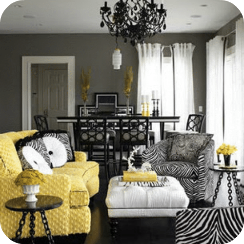 Decorating With Yellow and Gray