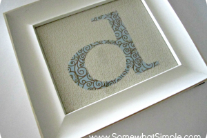 framed fabric monogram 4