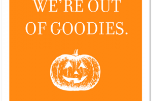 out of candy poster