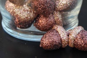 Glitter Acorns