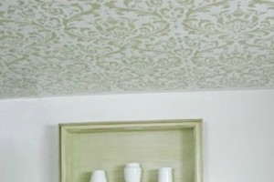 stenciled ceiling