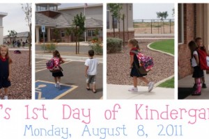 1st day of kinder
