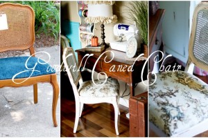 caned chair collage