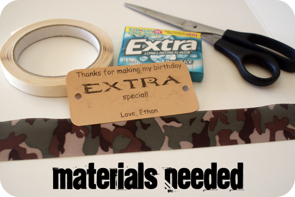 army party favor materials