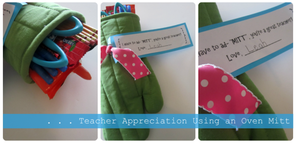 teacher appreciation oven mitt teacher appreciation oven mitt