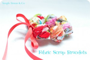 scrap fabric bracelets