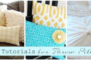 ten tutorials for throw pillows