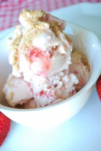 Strawberry Cheesecake Frozen Yogurt