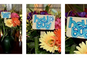 Hey Bud- A Bouquet Card On A Stick How-To