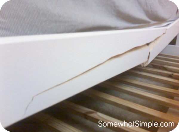 broken bed