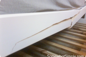 broken bed