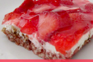 strawberry pretzel squares