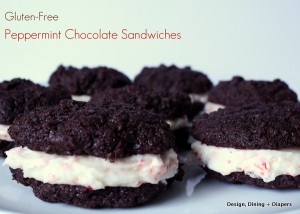 Peppermint Chocolate Sandwiches by Design, Dining + Diapers