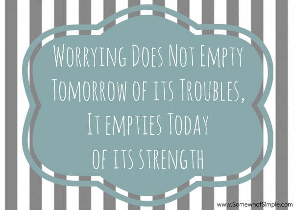 worrying