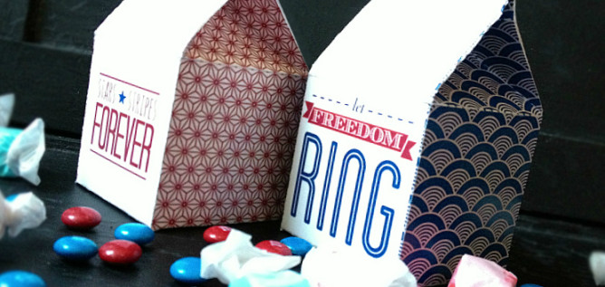 Fourth of July milk carton treat boxes + 11 more free perfectly patriotic printables!