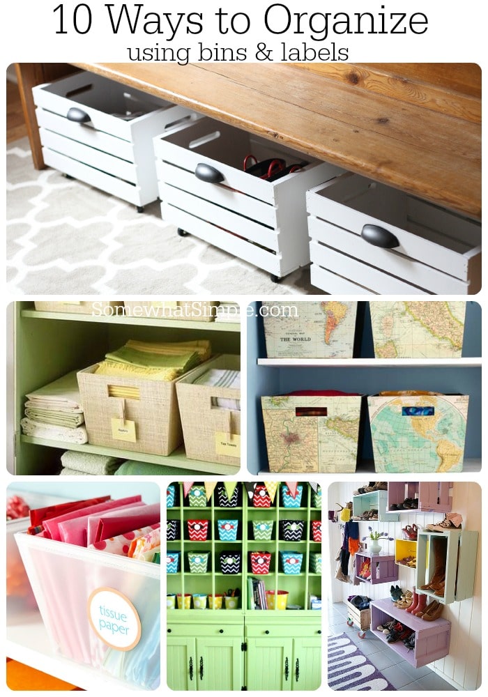 Organizing with Bins and Labels