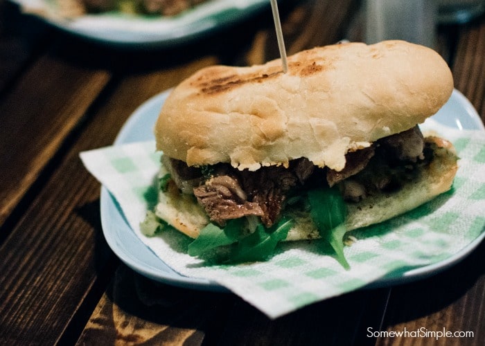 slow cooker french dip sandwich