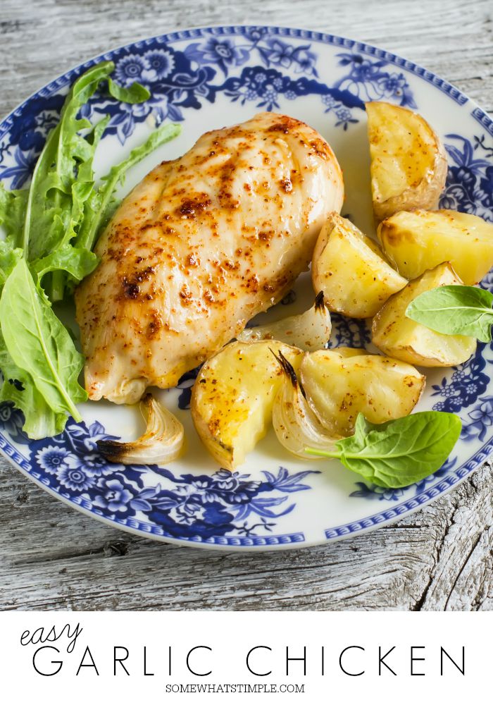 If you're looking for an easy dinner idea, this garlic chicken recipe is for you!