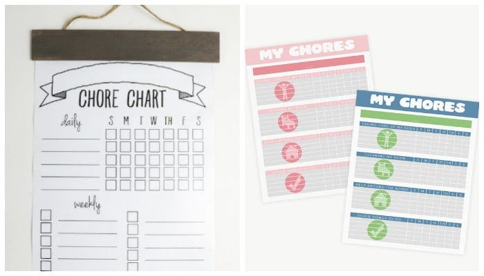 Thirty Handmade Days Chore Chart