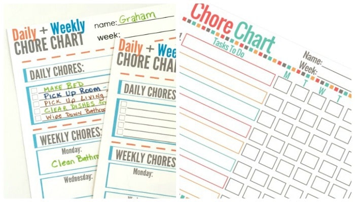 13 Sample Weekly Chore Chart Templates Free Sample