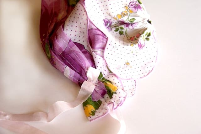 Handkerchief Baby Bonnet Tutorial 13