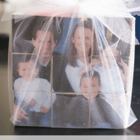 wooden photo blocks
