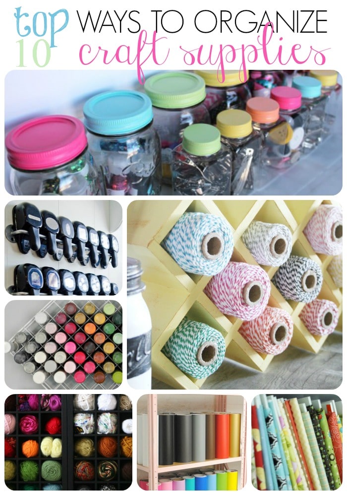 how to organize craft supplies