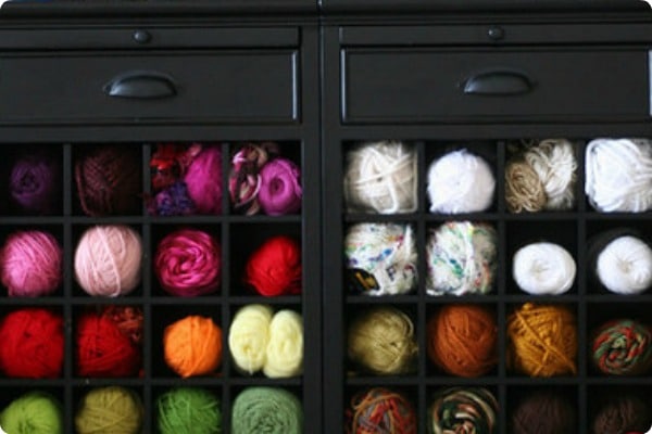 how to organize yarn