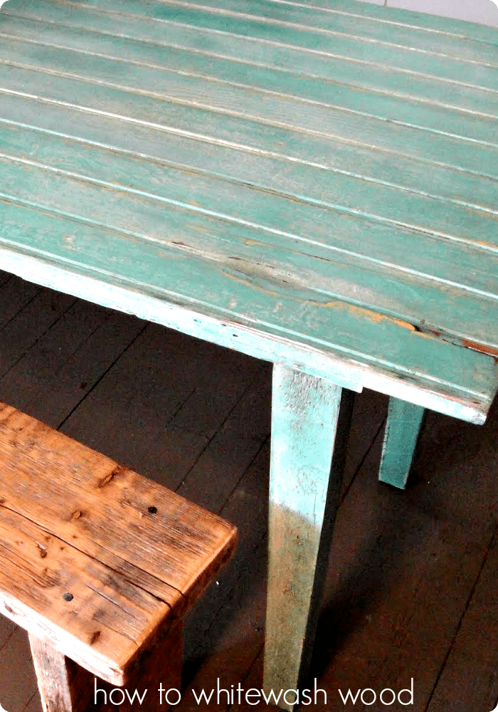 In this easy step by step tutorial I am going to show you how to whitewash wood to give your furniture that classic vintage look. via @somewhatsimple