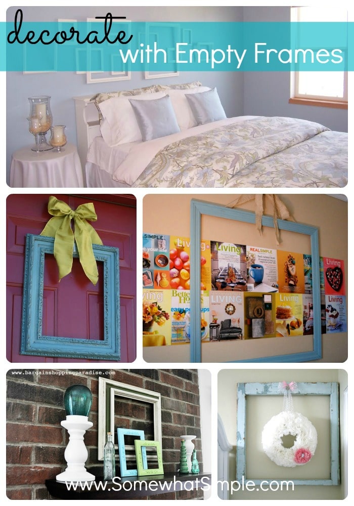 Hall of Frames- 8 Ideas using Empty Frames - Somewhat Simple