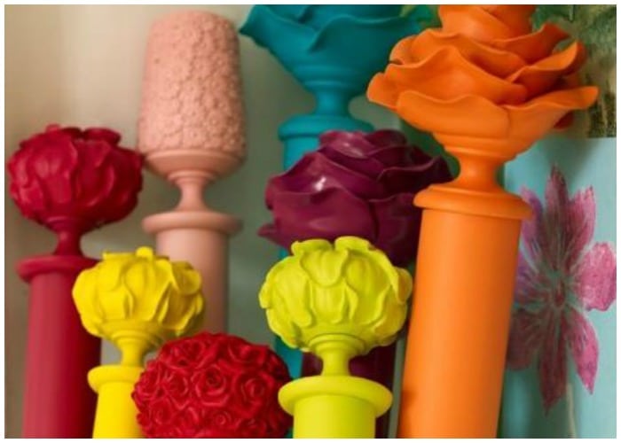 Colorful Curtain Rods
