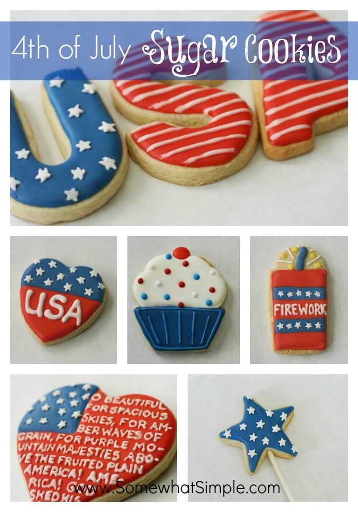 4th of July Cookies - Somewhat Simple
