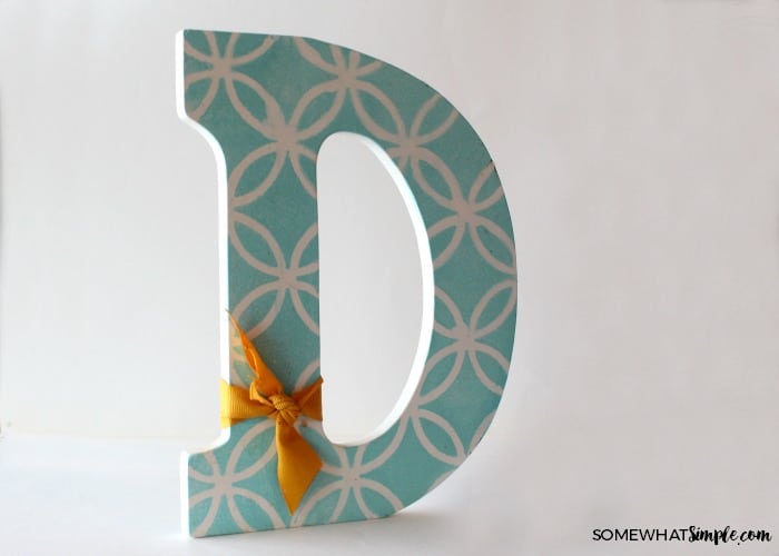 Stenciled Monogram 1