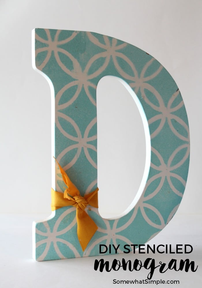 Stenciled Monogram