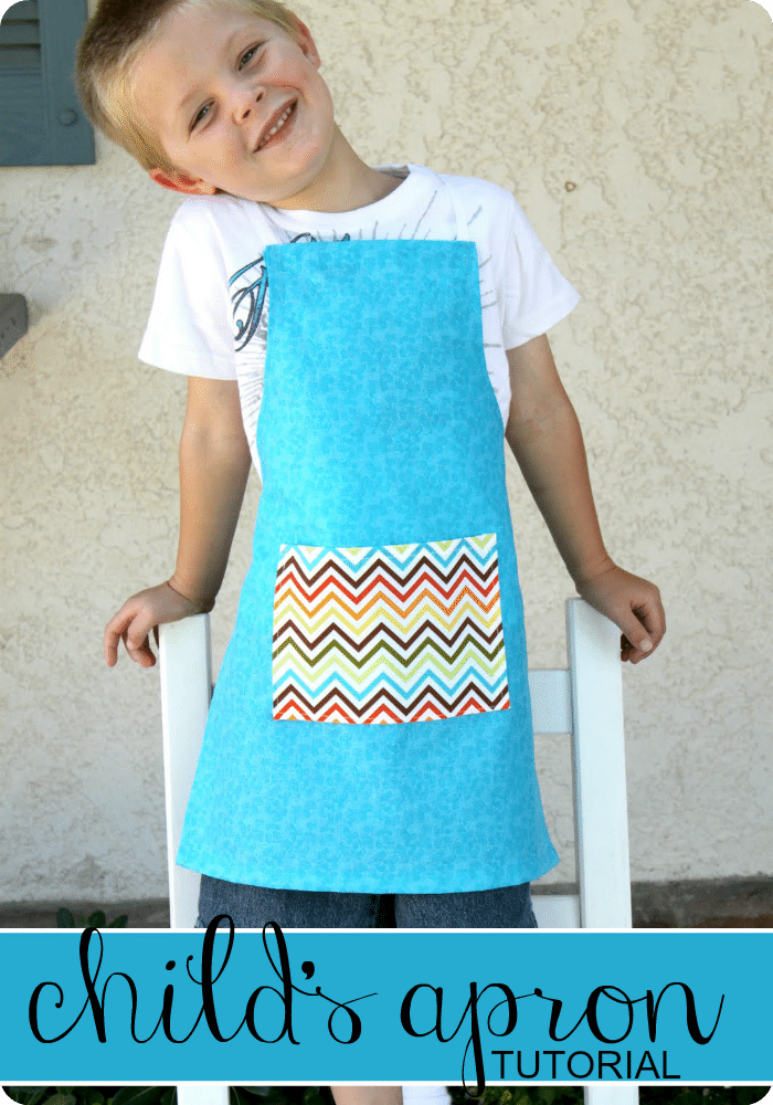 childs apron tutorial