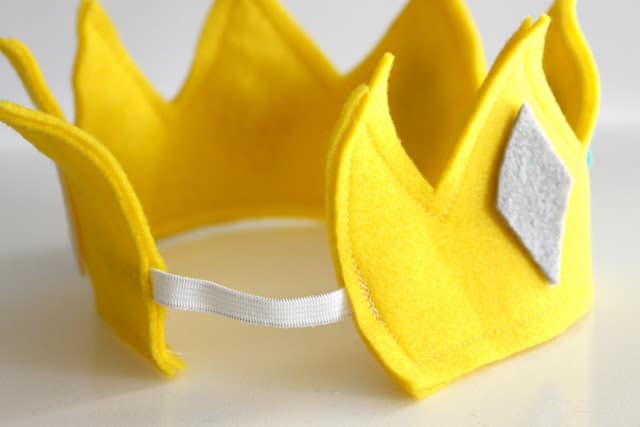 an elastic band added to the crown to make it adjustable so it can be used by multiple people