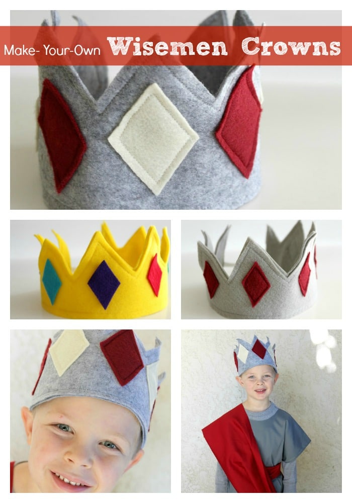 Whether Is For A Birthday Party, A Christmas Nativity Reenactment, Or Any Other Event, This Easy Tutorial Will Show You How To Make A Crown For That Special Occasion. #howtomakeacrown #easydiy #christmaswisemancrown #birthdaycrown via @somewhatsimple