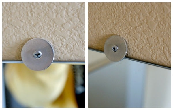 How To Frame A Bathroom Mirror Over Plastic Clips Somewhat Simple - How To Remove Large Bathroom Mirror With Metal Clips