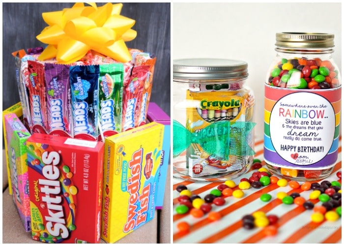 2 simple Birthday Gift Ideas with candy