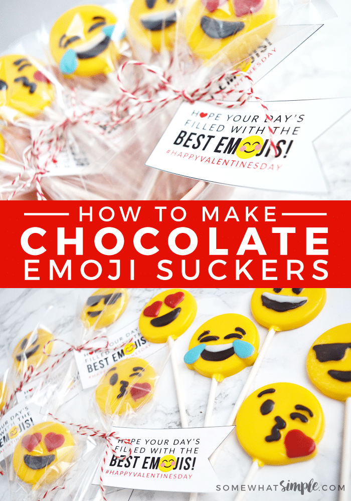 Chocolate Emoji Suckers