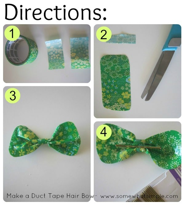 How To Make A Basic Hair Bow With Duct Tape