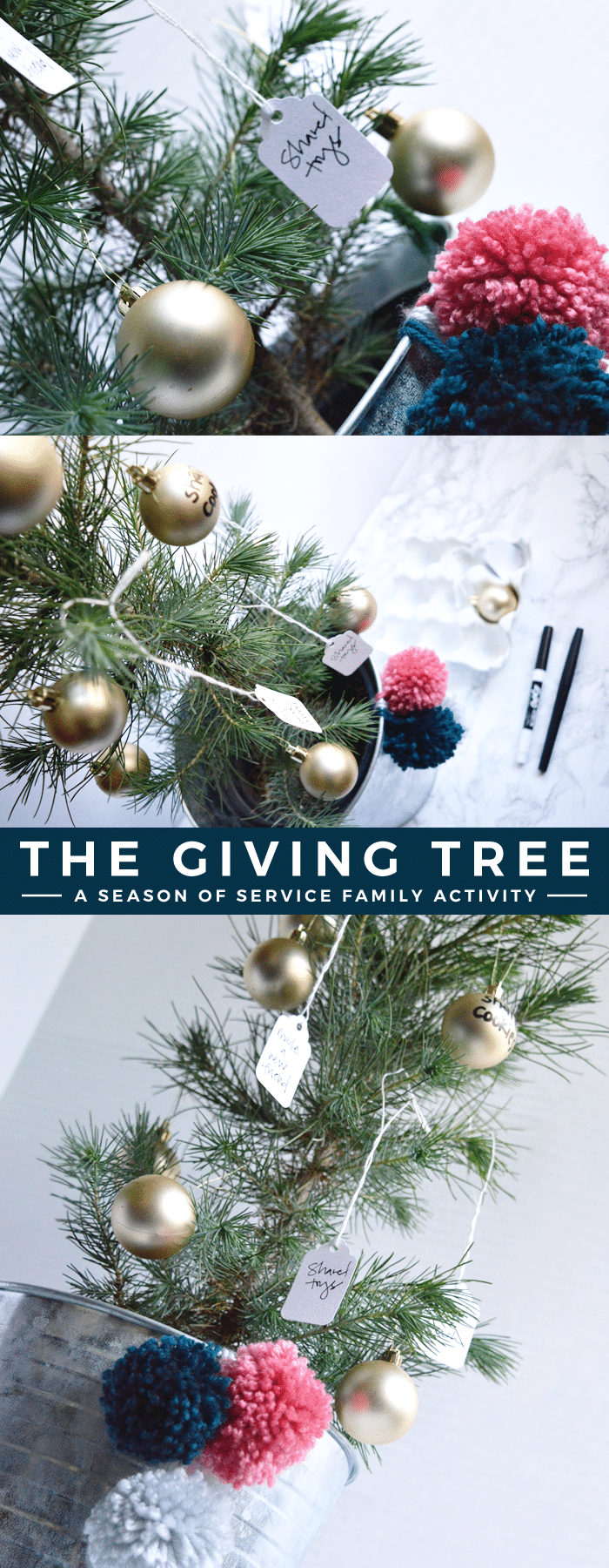 Looking for a way to focus more on service this holiday season? The Giving Tree is the perfect project!