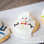 melted snowman cookies