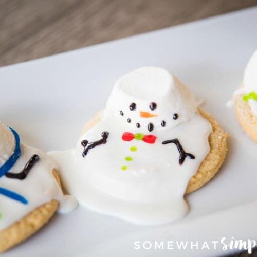 Melted Snowman Sugar Cookies Recipe (+Video)