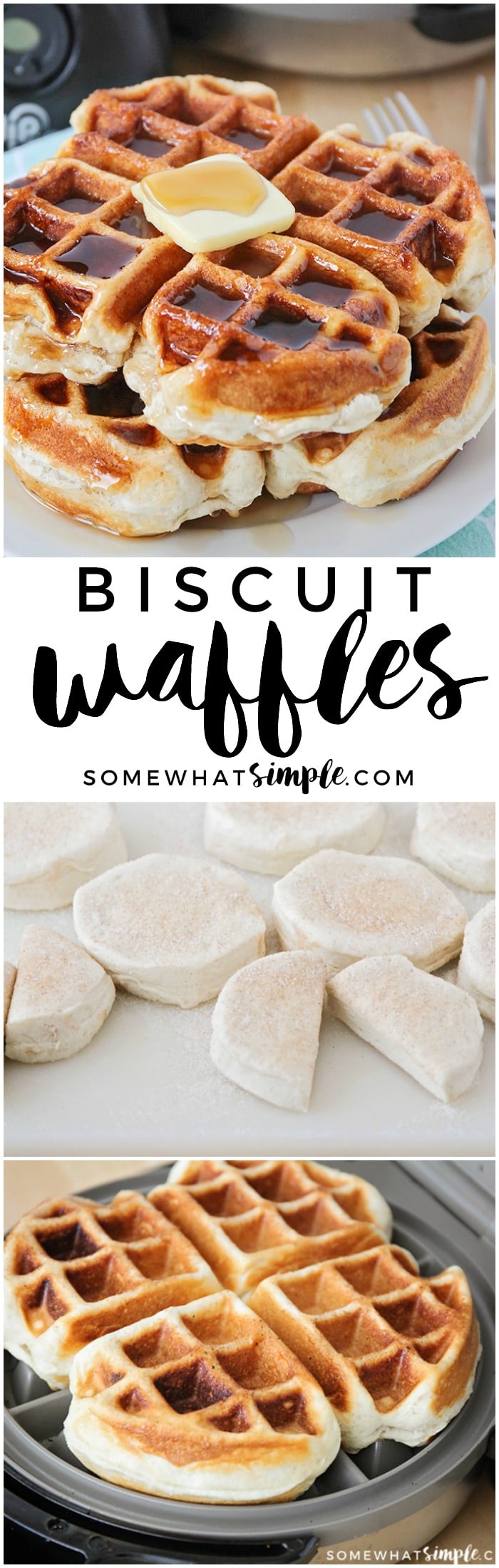 Waffle Biscuits - How to Make Waffles without Waffle Mix!