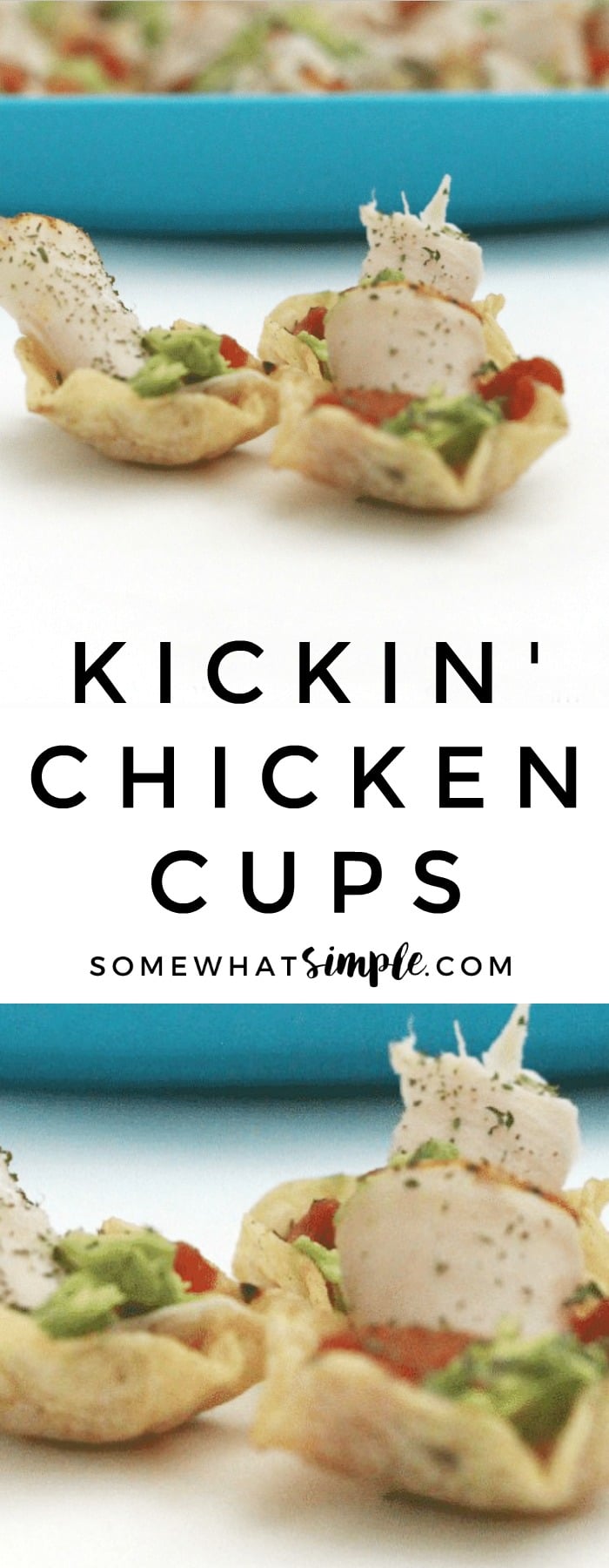 Kickin' Chicken Cups are healthy snacks and so easy to prepare. They are a perfect appetizer or afternoon snack and they taste delicious! via @somewhatsimple