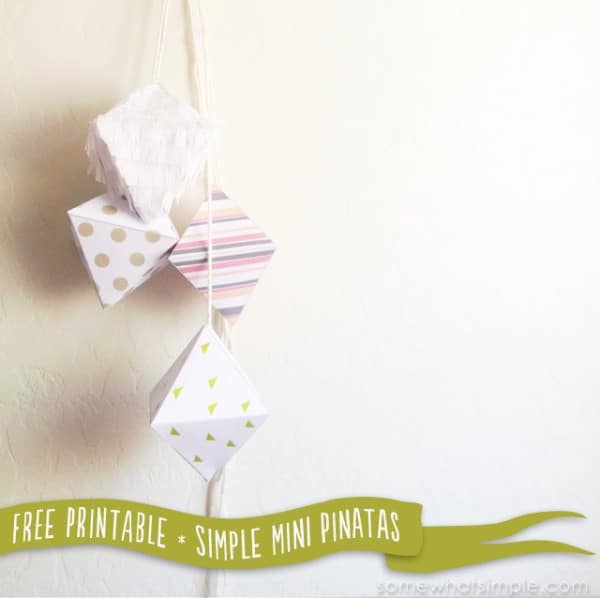 simple mini pinata free printable