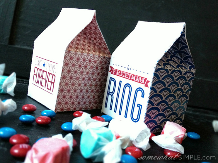 fourth of july milk carton treat boxes