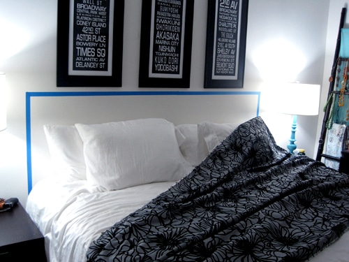 easy fabric DIY headboard ideas